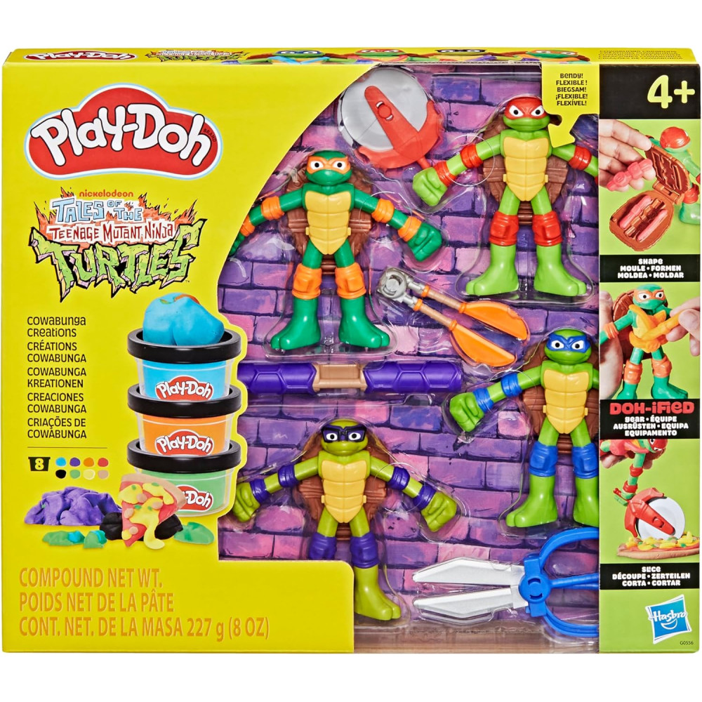 PLAY DOH TMNT COWABUNGA CREATIONS