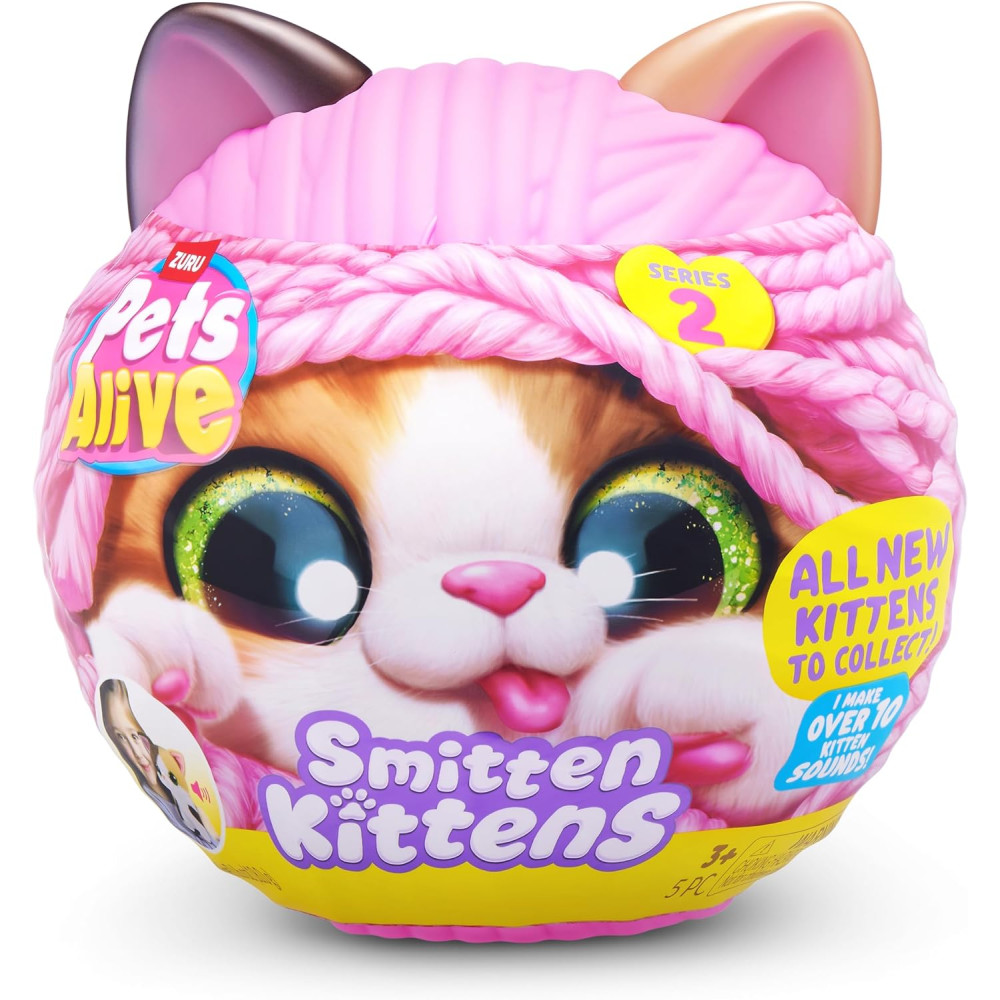 Pets Alive Smitten Kittens Series 2 (Ragdoll) by ZURU - Interactive Cat Plush Toy
