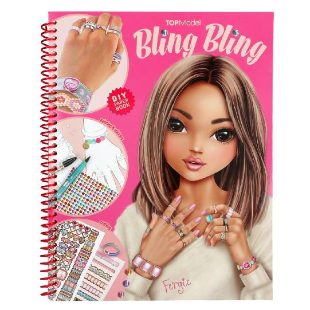 TOPModel Create Your BLING BLING Colouring Book, Jewellery