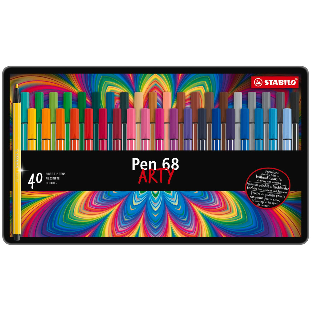 STABILO Pen 68 Flomaster – 40-lı Set