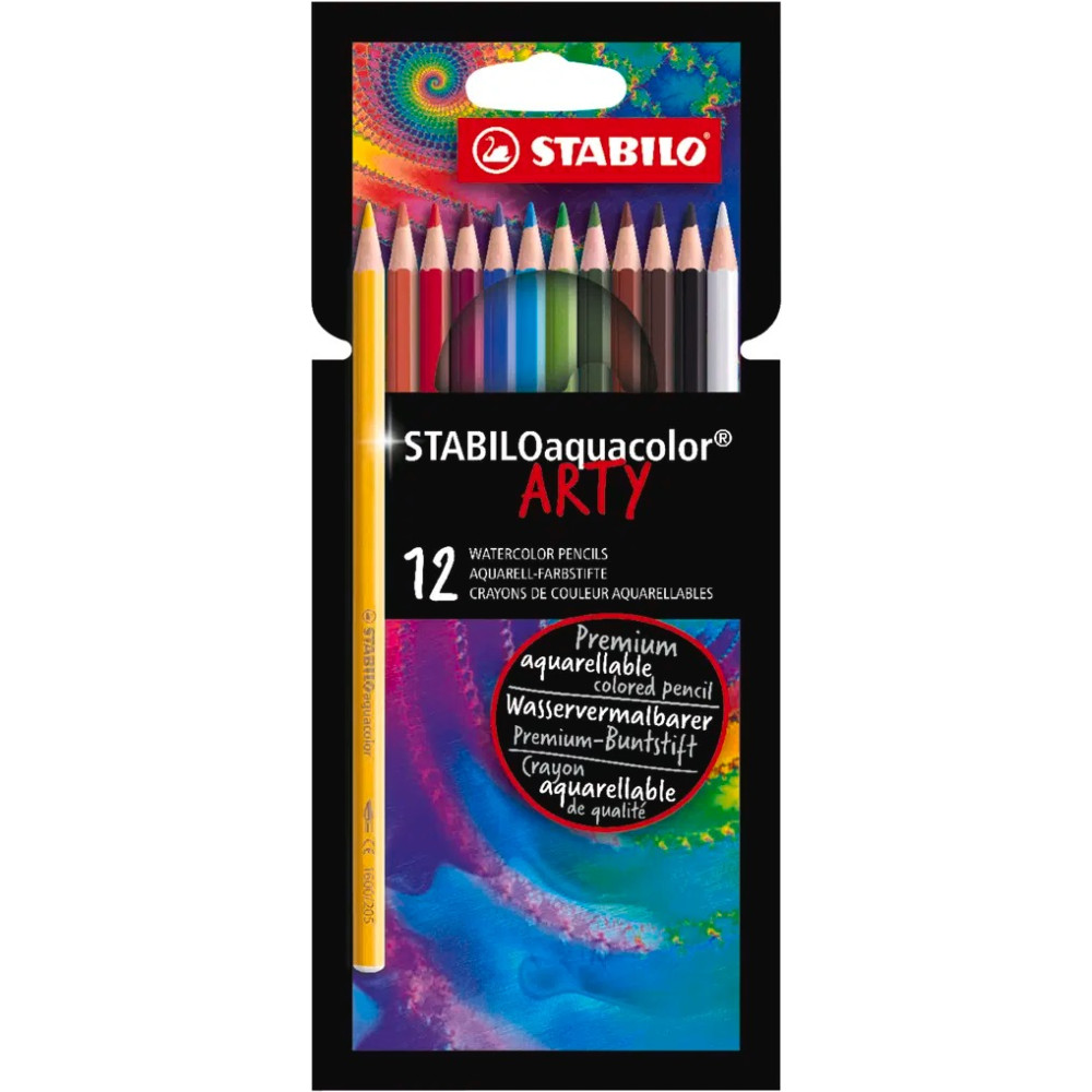 STABILO aquacolor Aquarel Qələmlər - 12-li Set