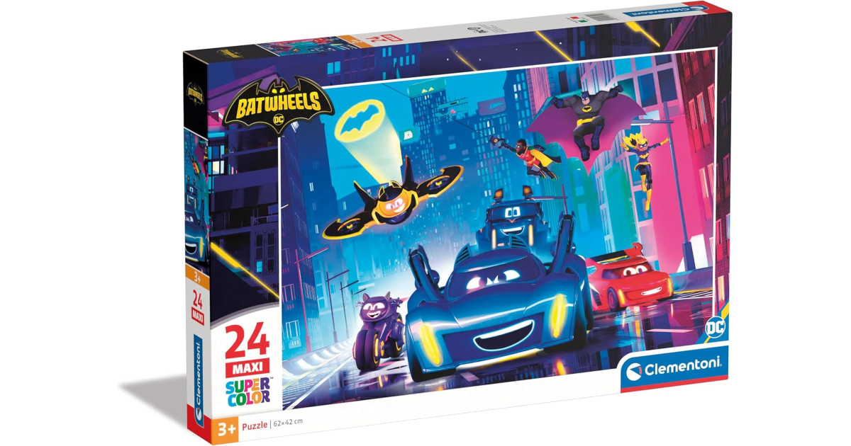 Clementoni SuperColor 24 Maxi Pazl – Batwheels