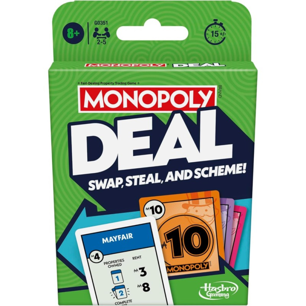 Masaüstü oyun Hasbro Monopoly Deal Refresh, 8+ yaş