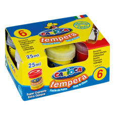 Tempera - Box Of 6 Pots X 25 Ml