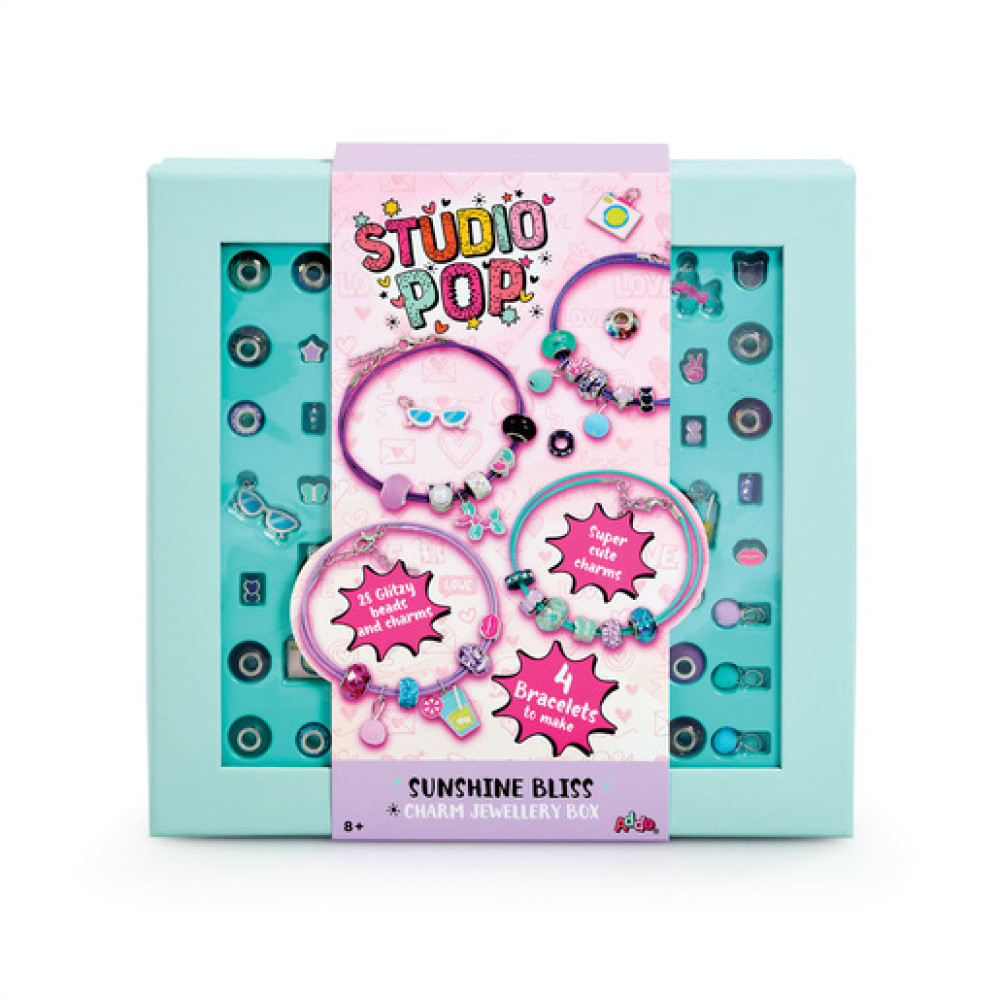 Studio Pop Sunshine Bliss Charm Jewellery Box Craft Set