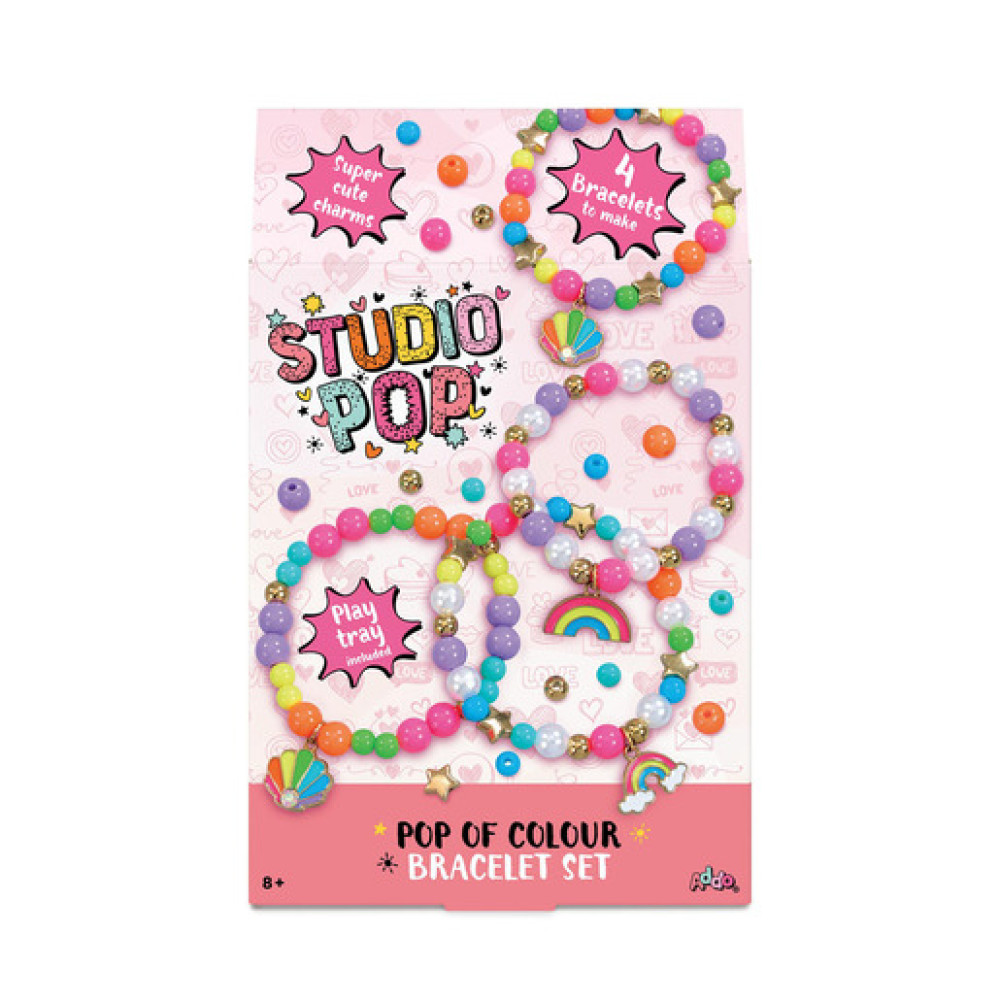 Studio Pop Pop Of Colour Bracelet Craft Set