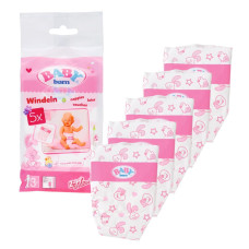 Baby Born Nappies, 5 Pack