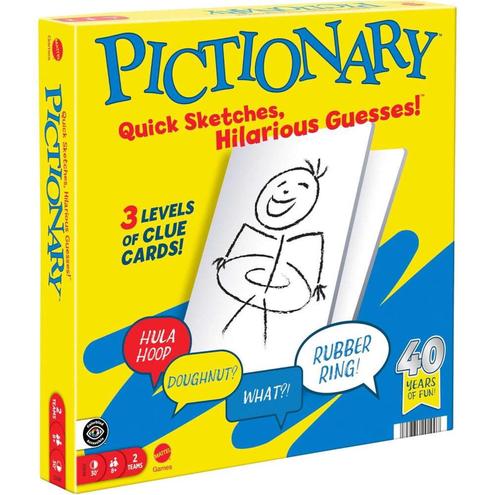 Mattel Games Pictionary Family Board Game for Kids