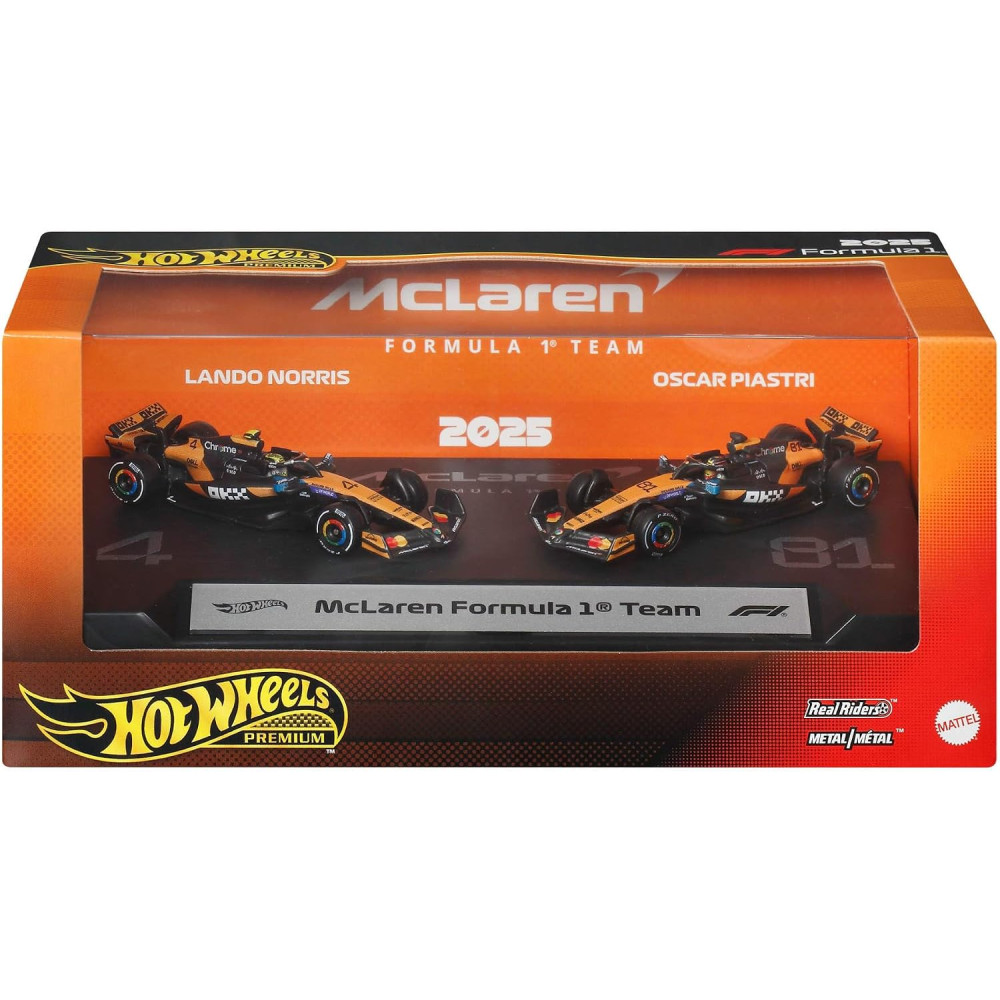 Hot Wheels Premium Model McLaren Formula 1 Pack of 2