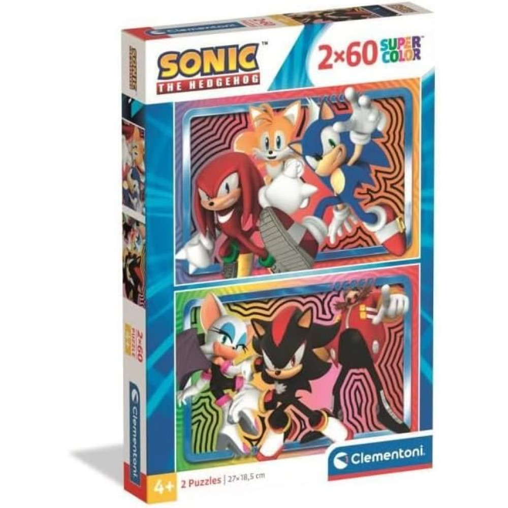 CLEMENTONI - 2x60 pieces - Sonic
