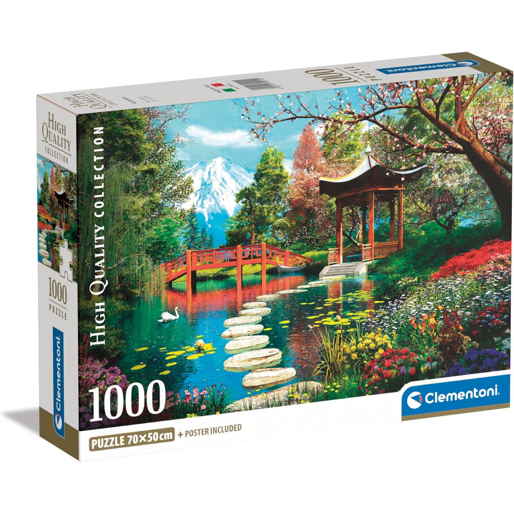 1000 Piece Jigsaw Puzzle + Poster: Fuji Gardens