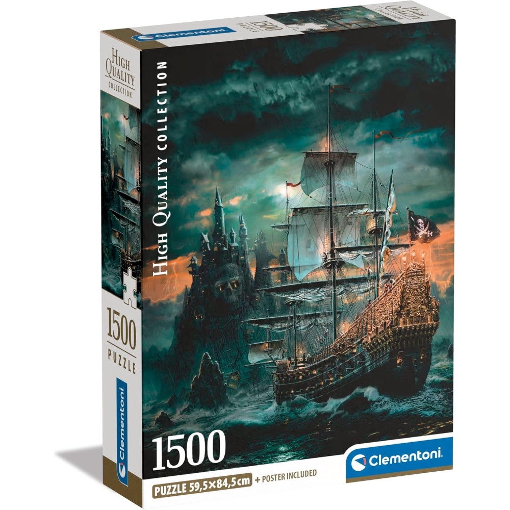 Clementoni Jigsaw Puzzle Collection - The Pirates Ship 1500 Pieces