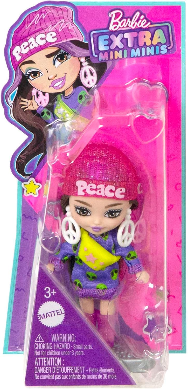 Kukla Mattel Barbie Extra Mini Minis HLN46, 8.3 sm, 3+ yaş