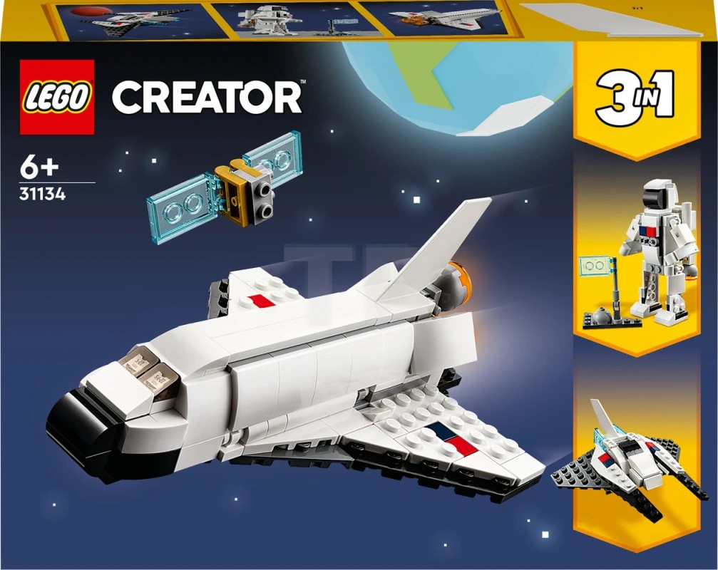 Konstruktor LEGO Creator Space Shuttle 31134, 6+ yaş, 144 element