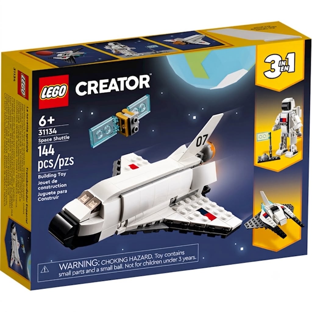 Konstruktor LEGO Creator Space Shuttle 31134, 6+ yaş, 144 element