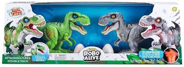 Robo Dino 2Pk Or&Gr