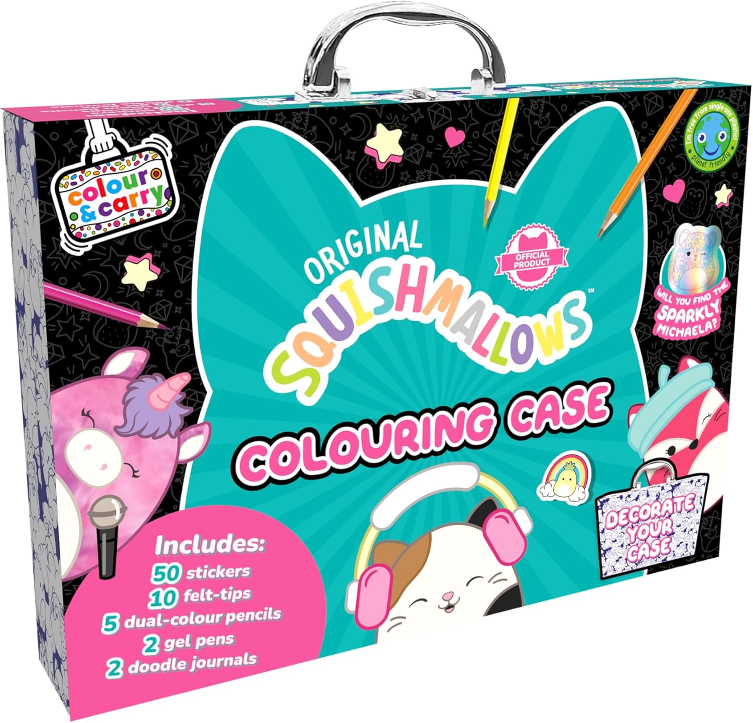SQUISHMALLOWS COLOUR CARRY ACT KIT