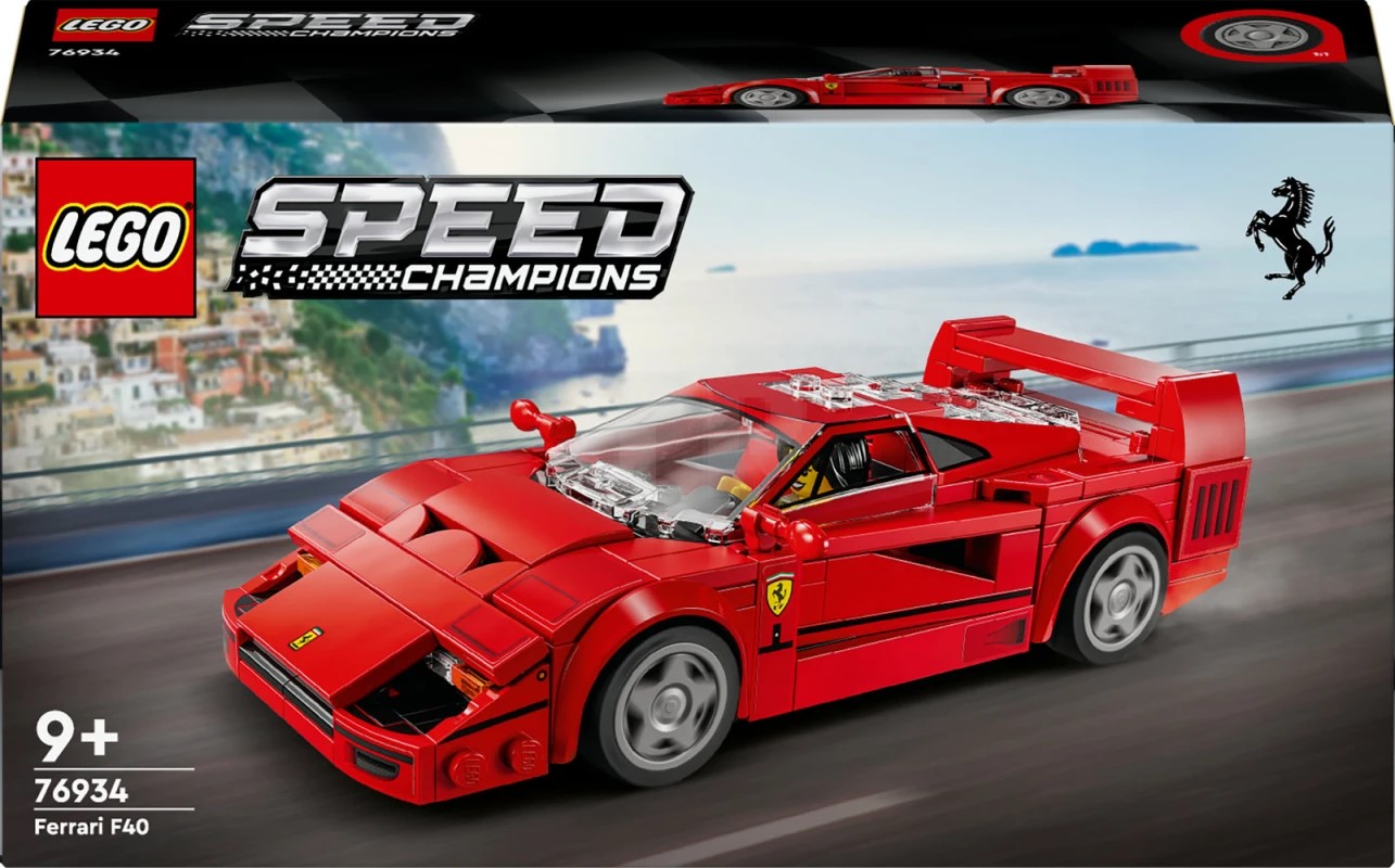 Konstruktor LEGO Speed Campions Ferrari F40 Supercar 76934, 9+ yaş, 381 
element