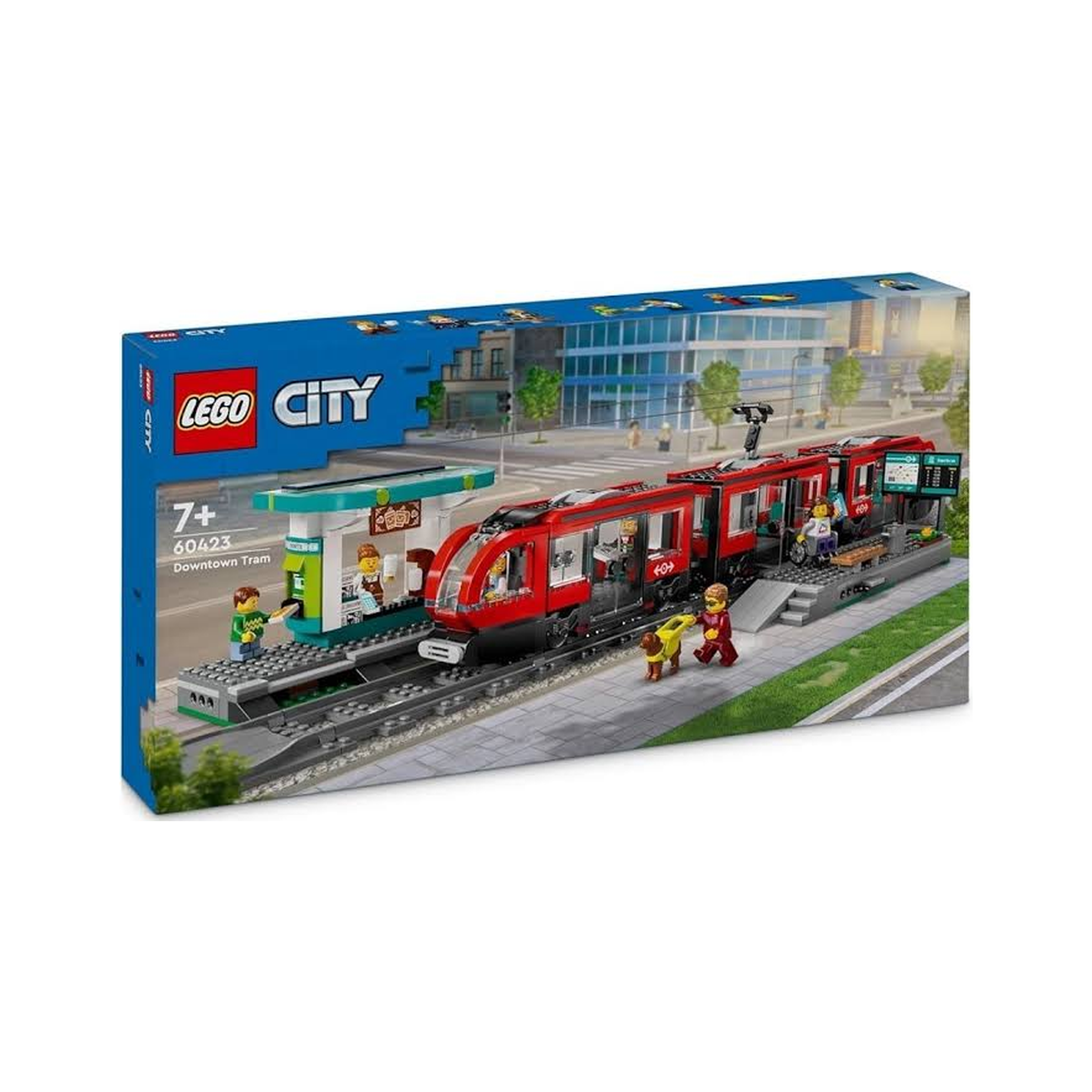 Konstruktor LEGO City Downtown Streetcar and Station 60423, 7+ yaş, 811 
hissə