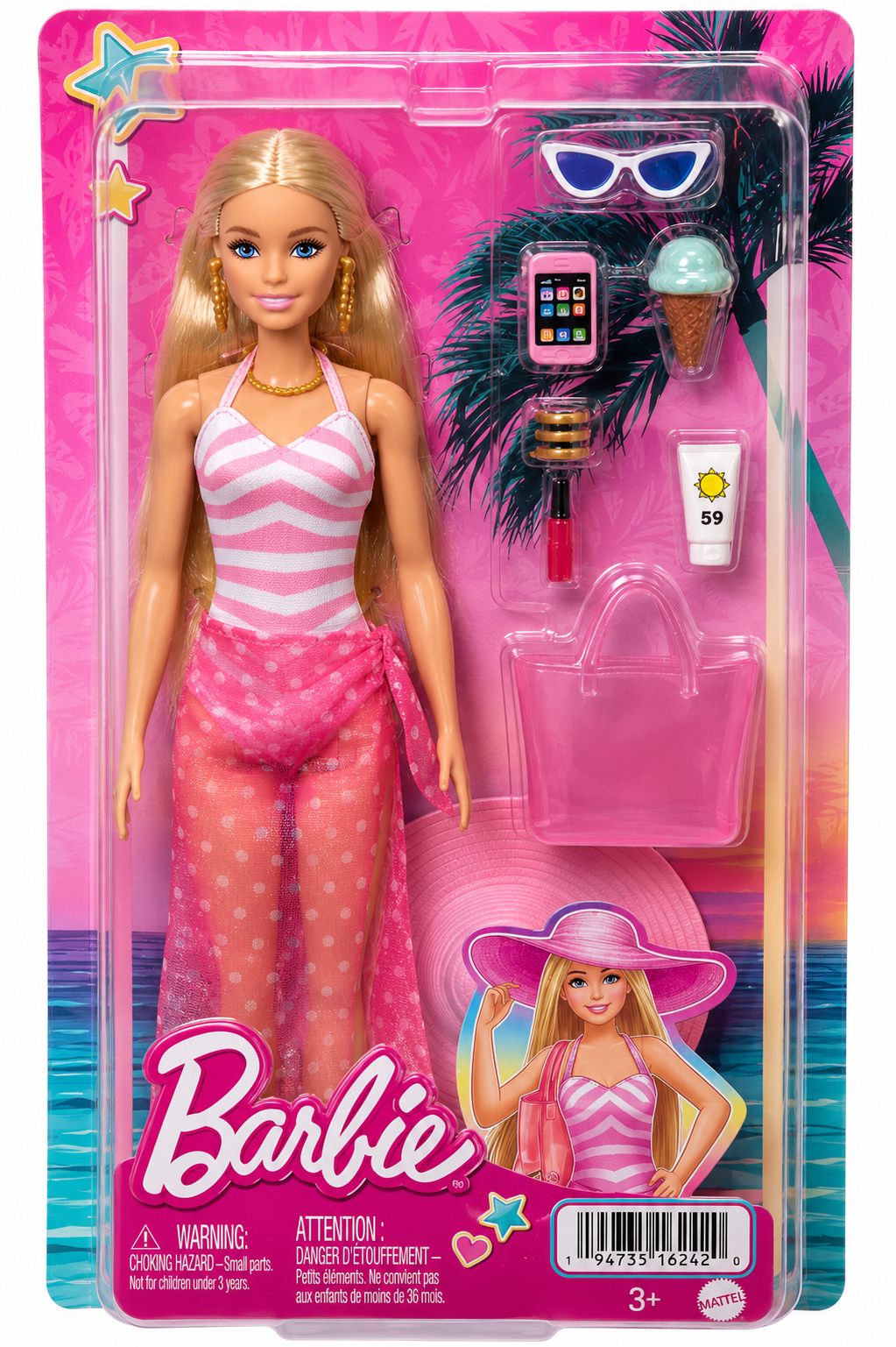 Barbie Sarışın Çimərlik Kuklası