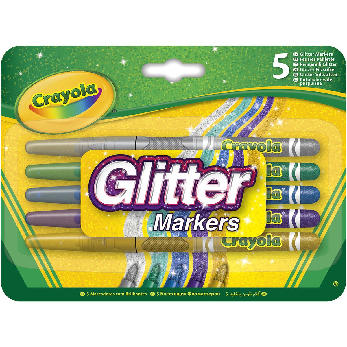 5 Feutres Glitter