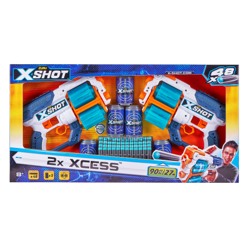 S001-Zuru X-Shot-Excel-Xcess Tk 12 Double Pack