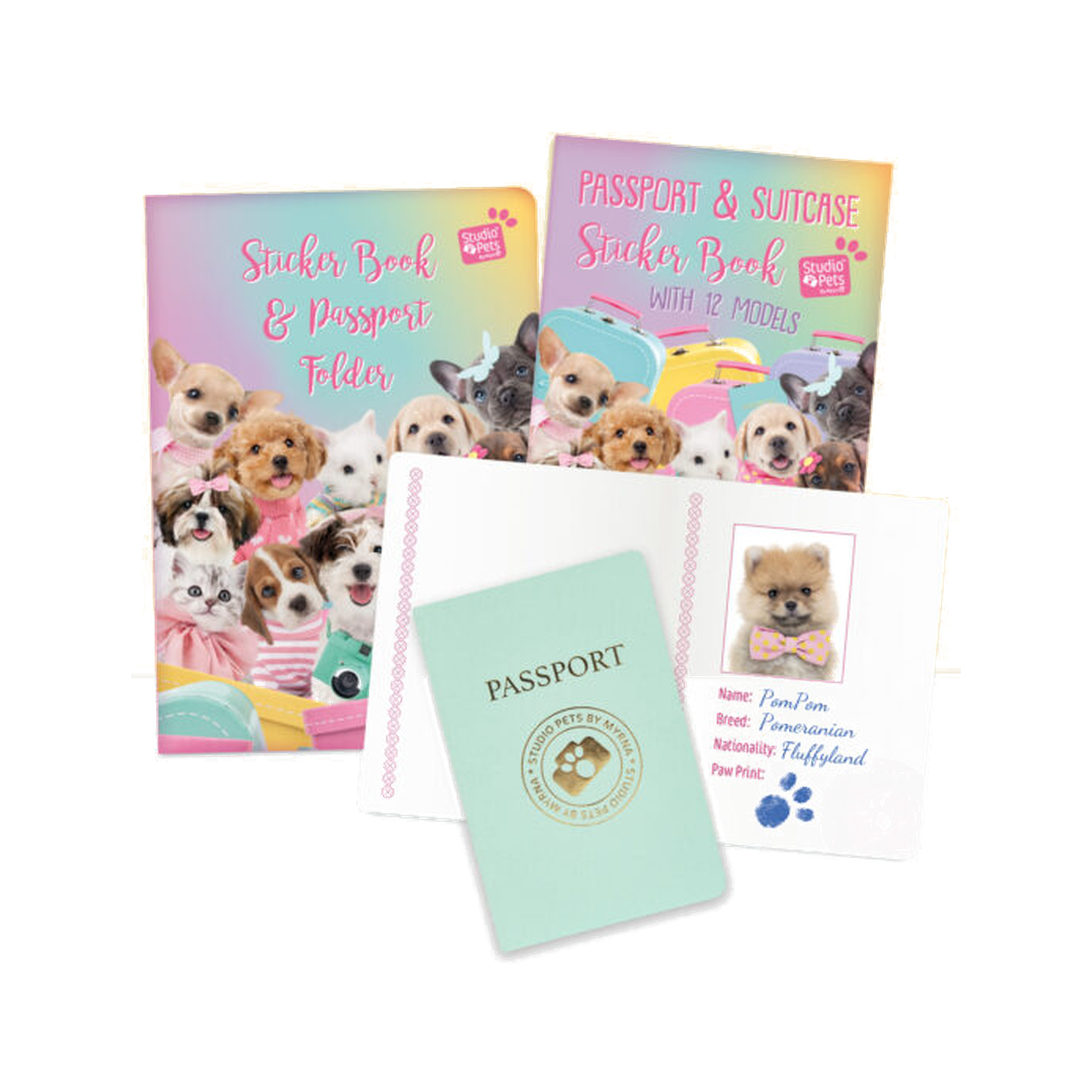 Studio Pets – Stiker Kitabı və Ev Heyvanı Pasportu Seti