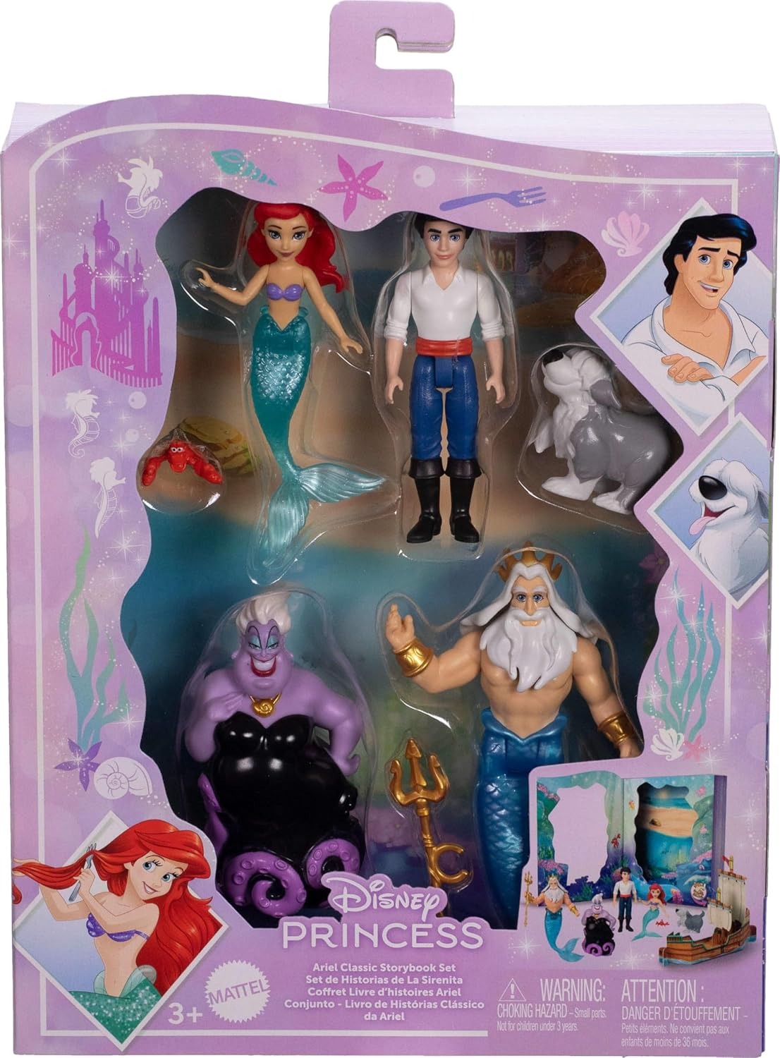 Disney Princess – Ariel Su Pərisi Hekayə Dəsti (4 Kukla, 2 Fiqur)