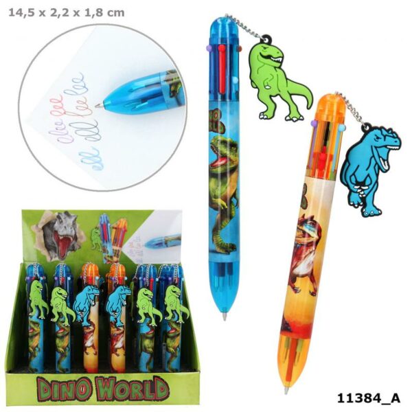 Dino World Ball Pen 6 Colours