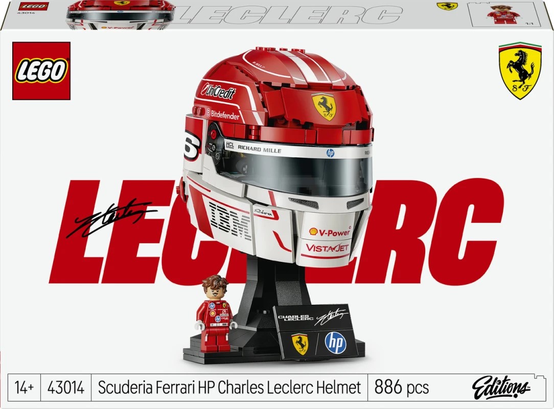 Scuderia Ferrari HP Charles Leclerc Helmet Construction Set 43014