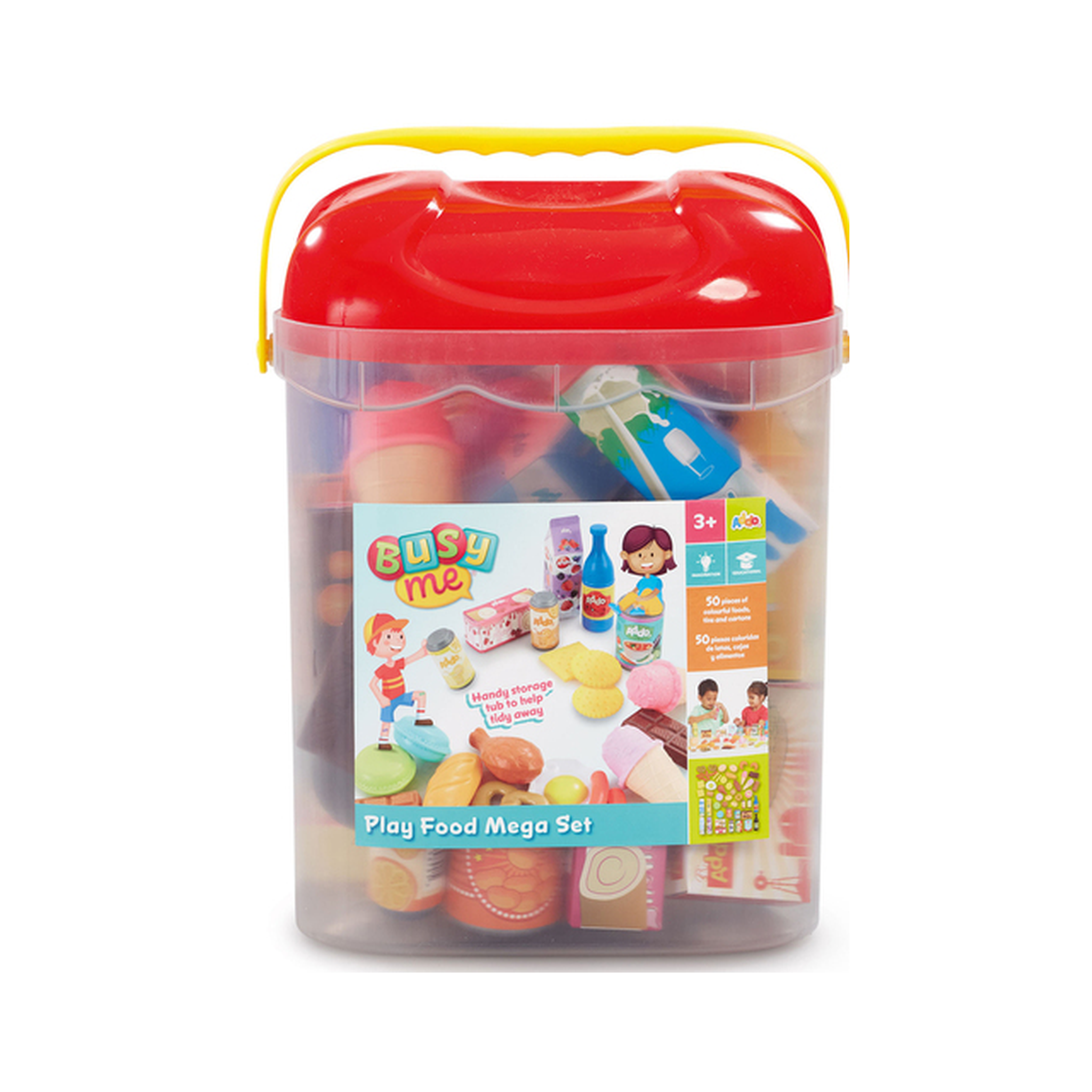 Oyuncaq ərzaqlar dəsti Addo Busy Me Play Food Mega Set, 50 parça