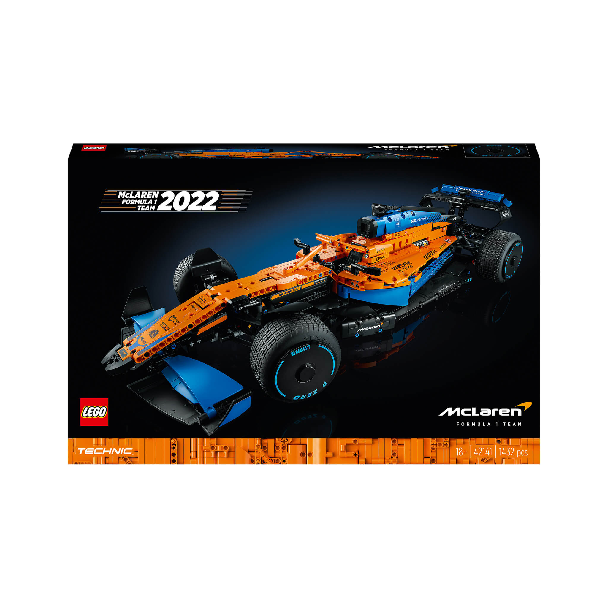Konstruktor LEGO Technic Yarış avtomobili McLaren Formula 1, 42141, 18+ 
yaş, 1434 hissə