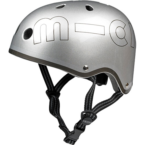 Micro Helmet Metal Silver M