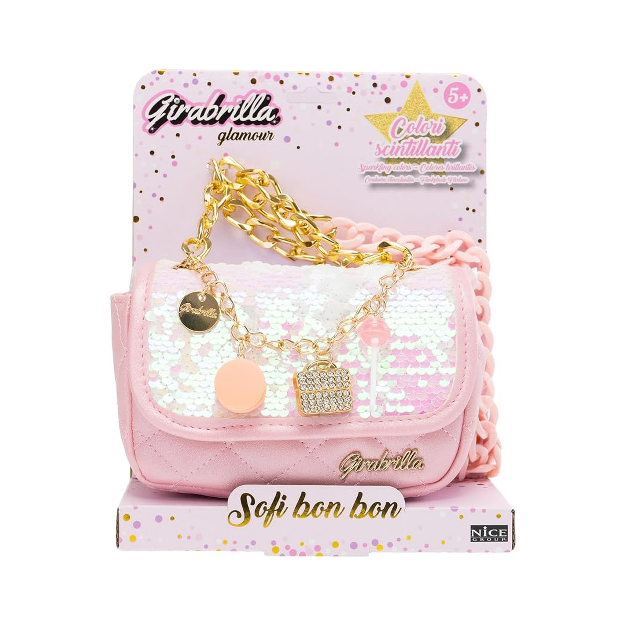Girabrilla Glamour Sofi Bon Bon Reversible Sequins Handbag