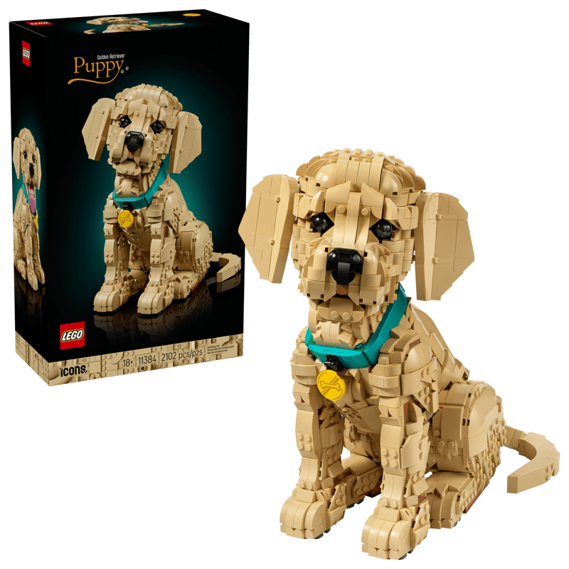 LEGO Icons 11384 Golden Retriever Puppy Set