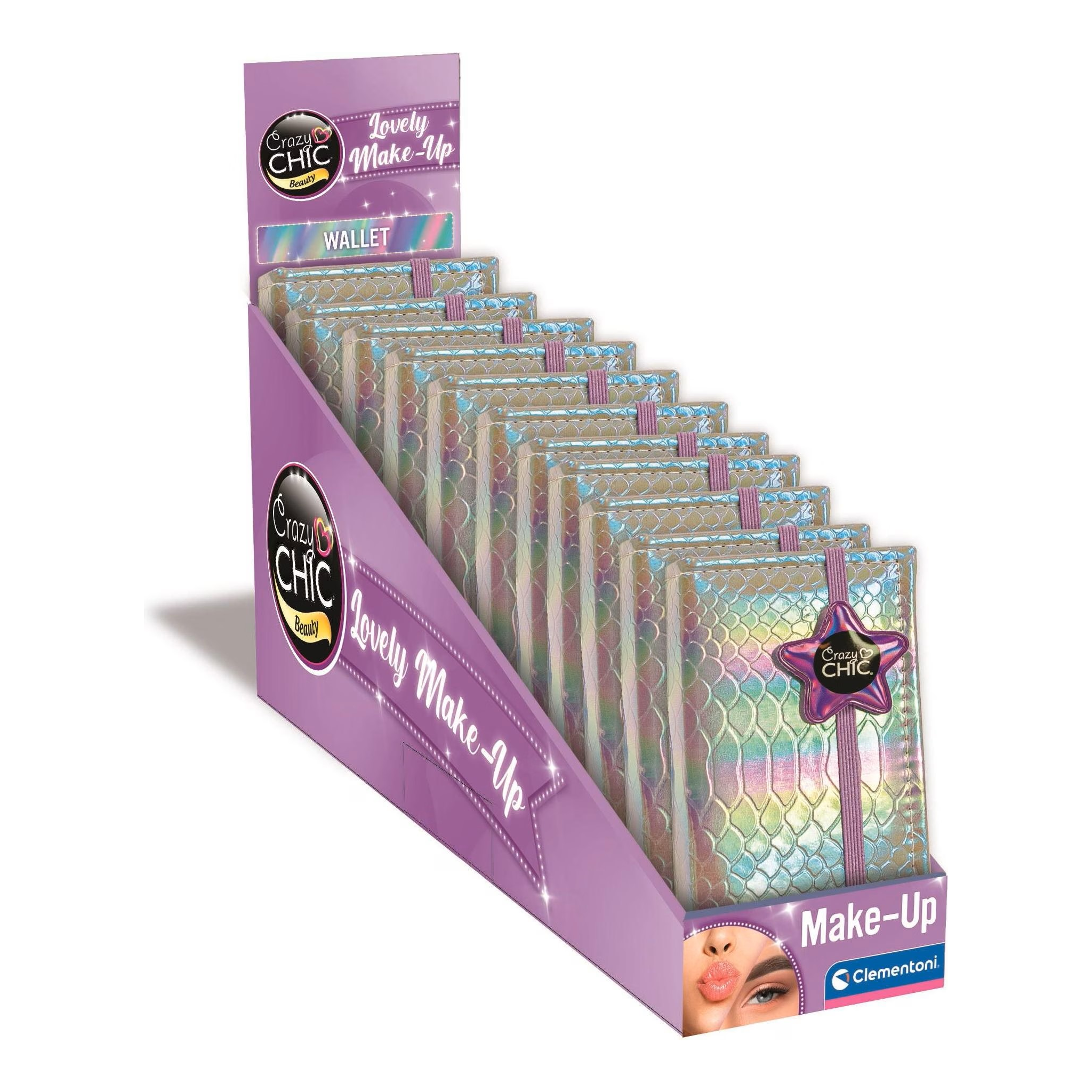Crazy Chic Star Wallet with Makeup