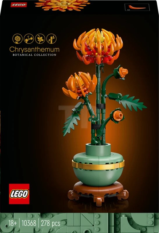 Konstruktor LEGO Icons Chrysanthemum 10368, 18+ yaş, 278 element