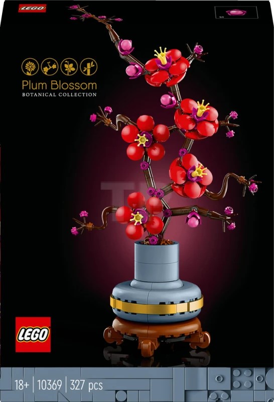 Konstruktor LEGO Icons Plum Blossom 10369, 18+ yaş, 327 element