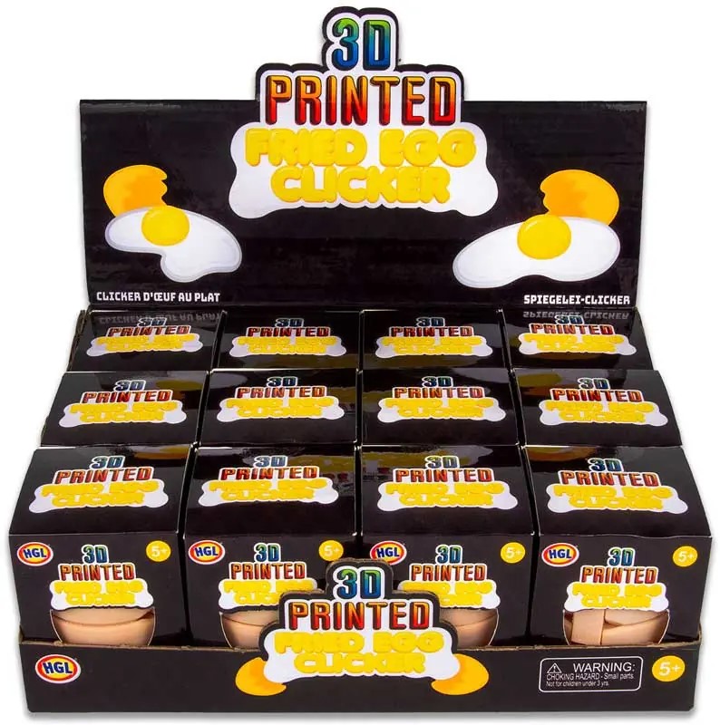 3D PRINTED FRIED EGG CLICKER