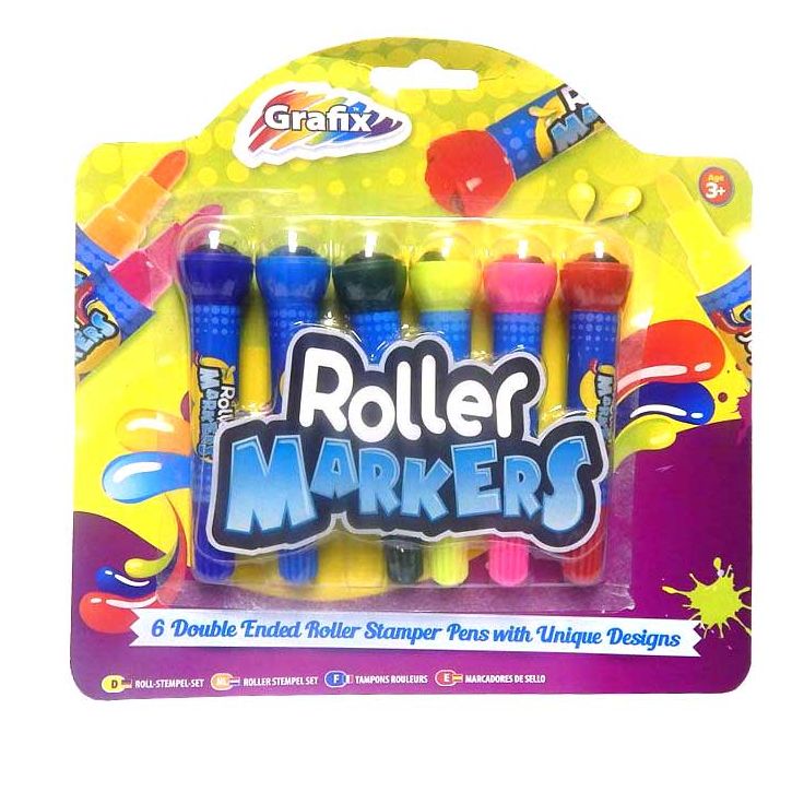 6 Roller Stamper Pens