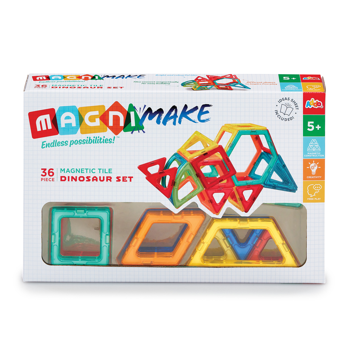 Magnimake 36 Pc Dino