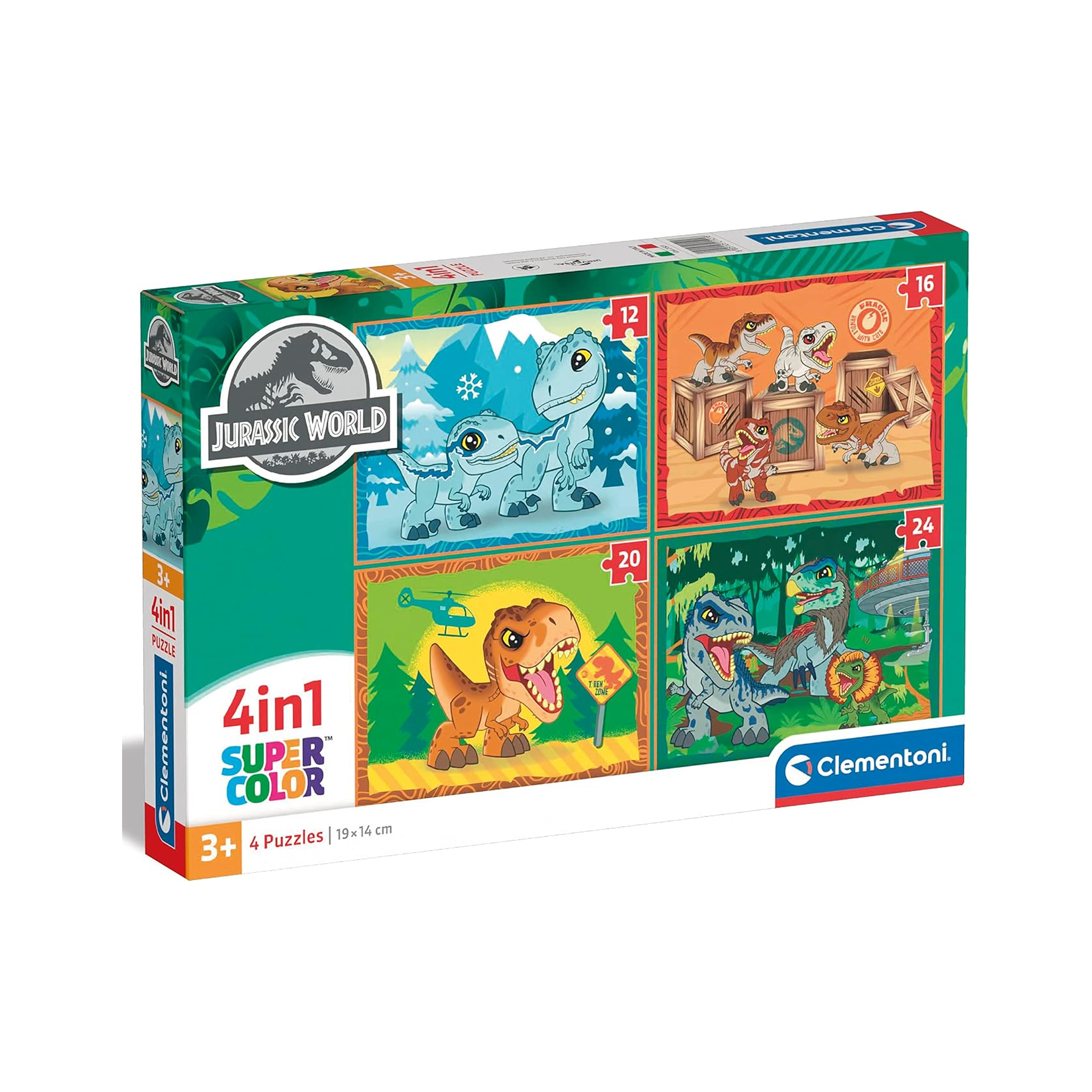Clementoni Jurassic World – 4 in 1 Super Color