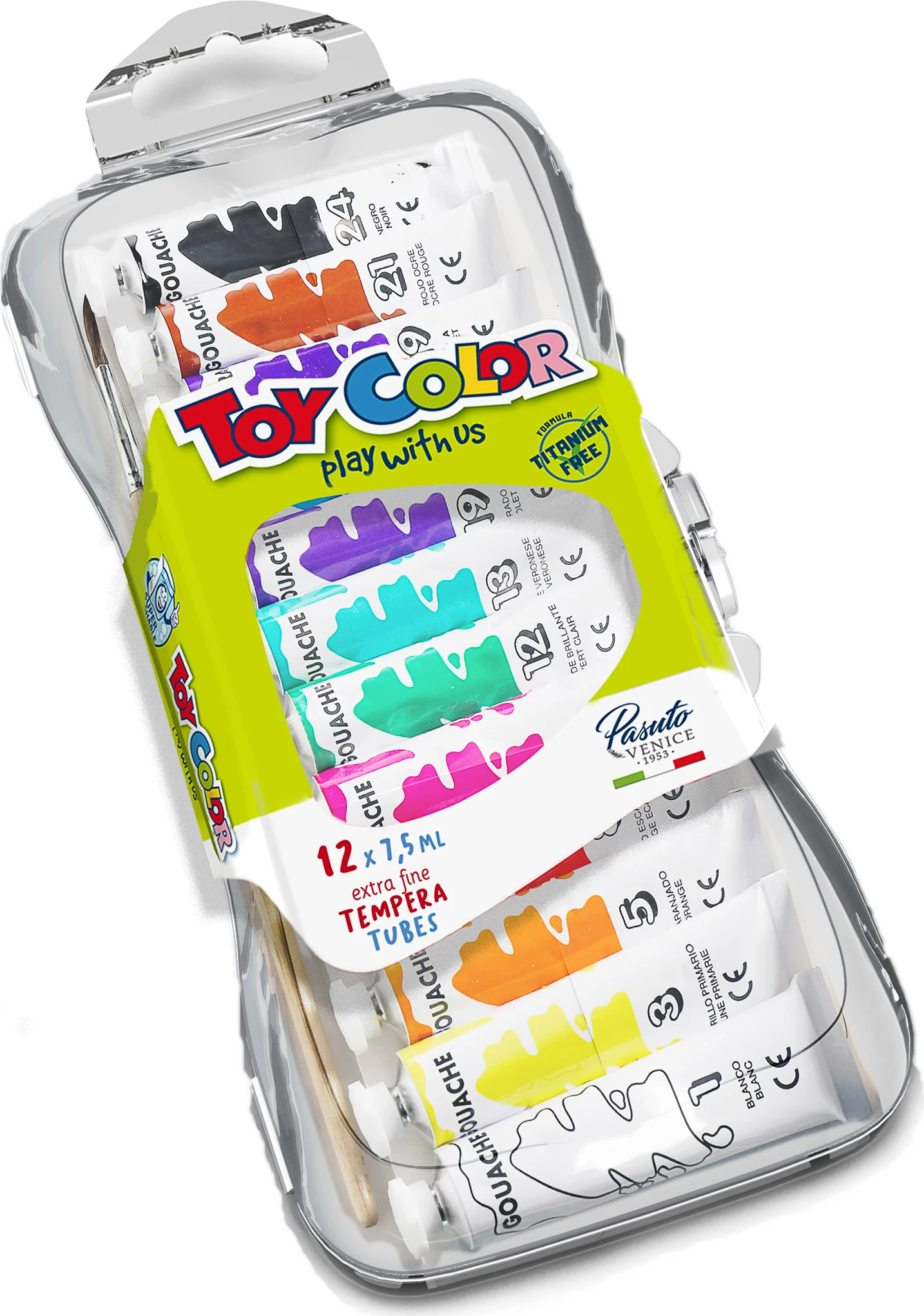 Quaş Carioca Tempera, 7 rəng, 7.5 ml