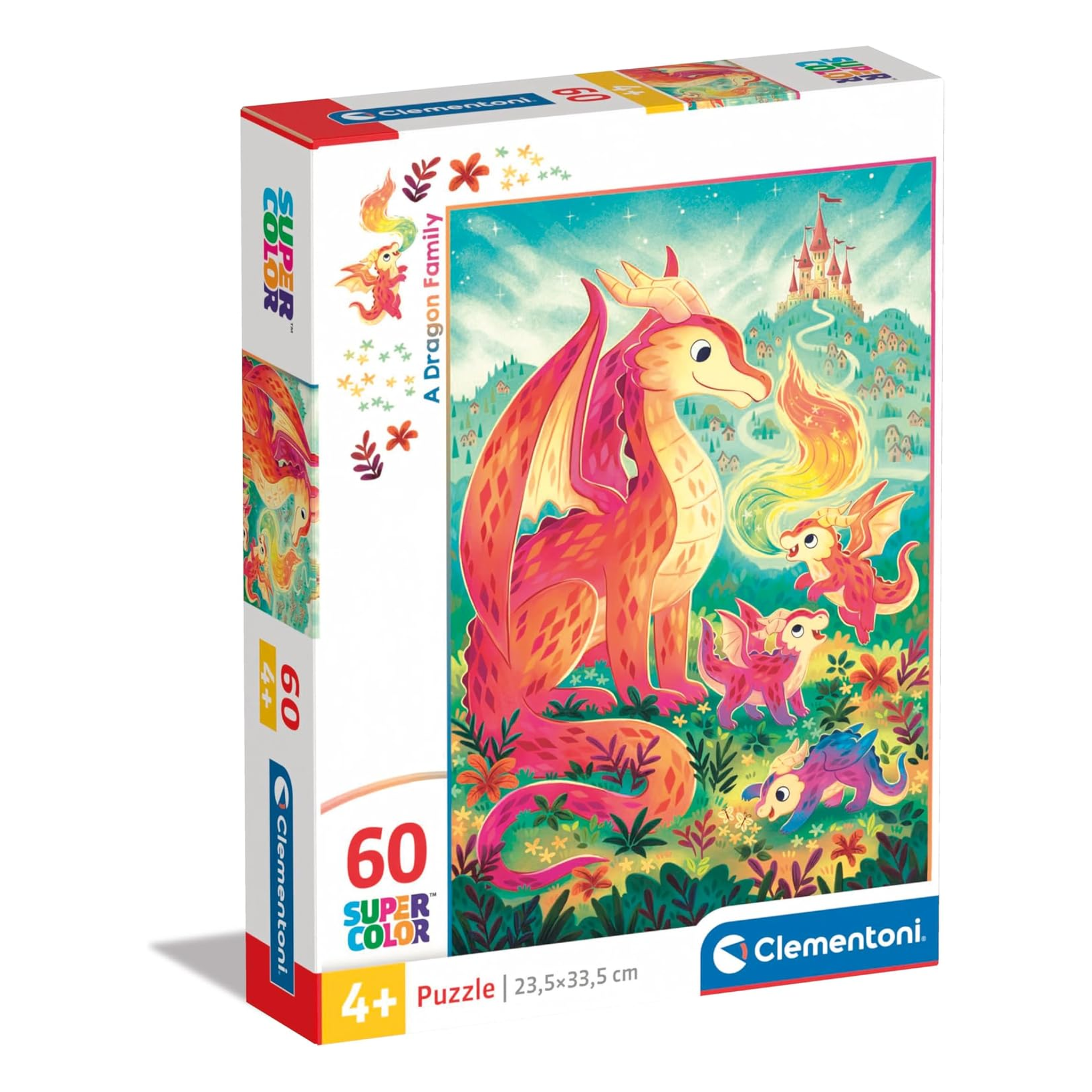Clementoni Jigsaw Puzzle A Dragon Family 60 Pieces
