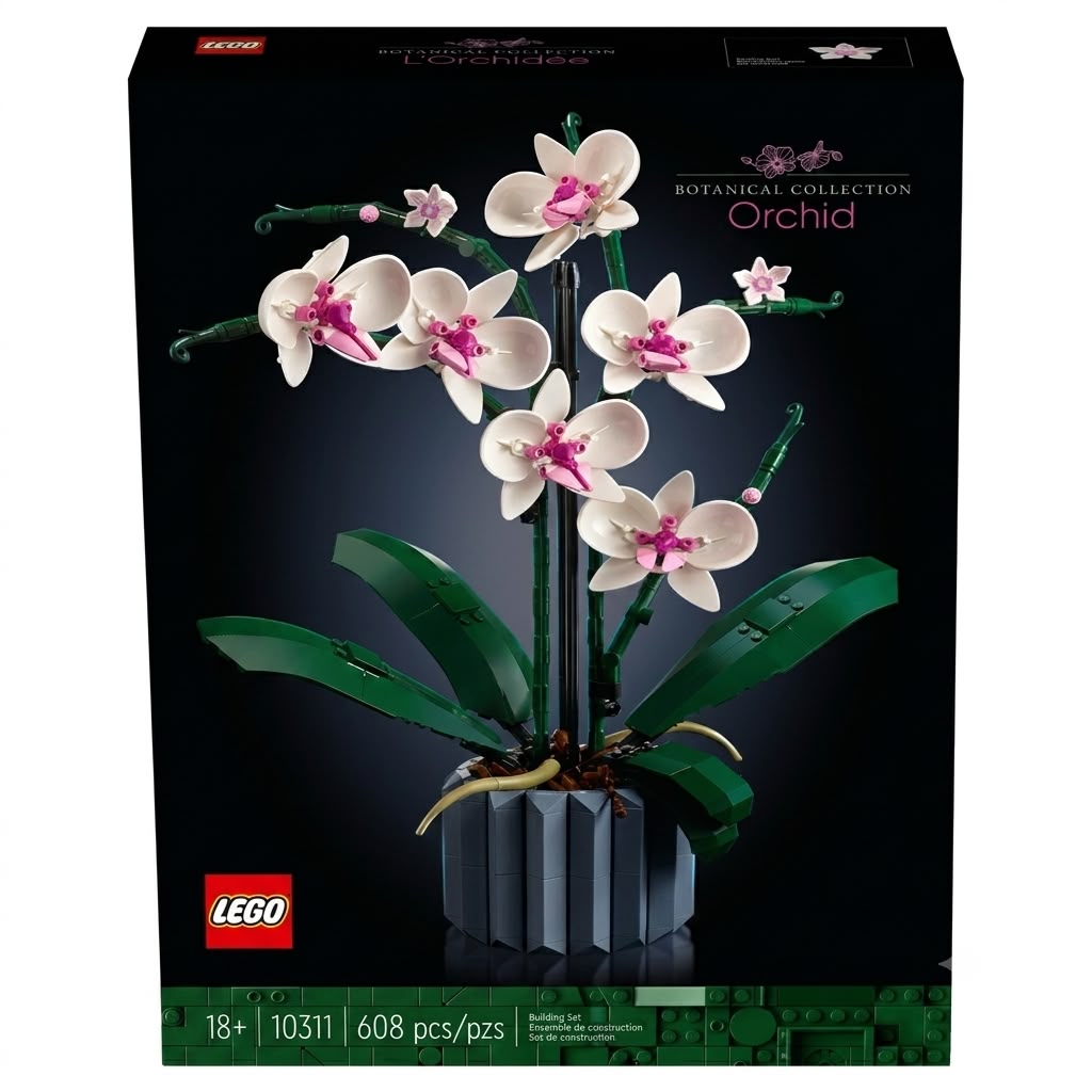 Konstruktor LEGO Icons Orxideya 10311, 18+ yaş, 608 əd