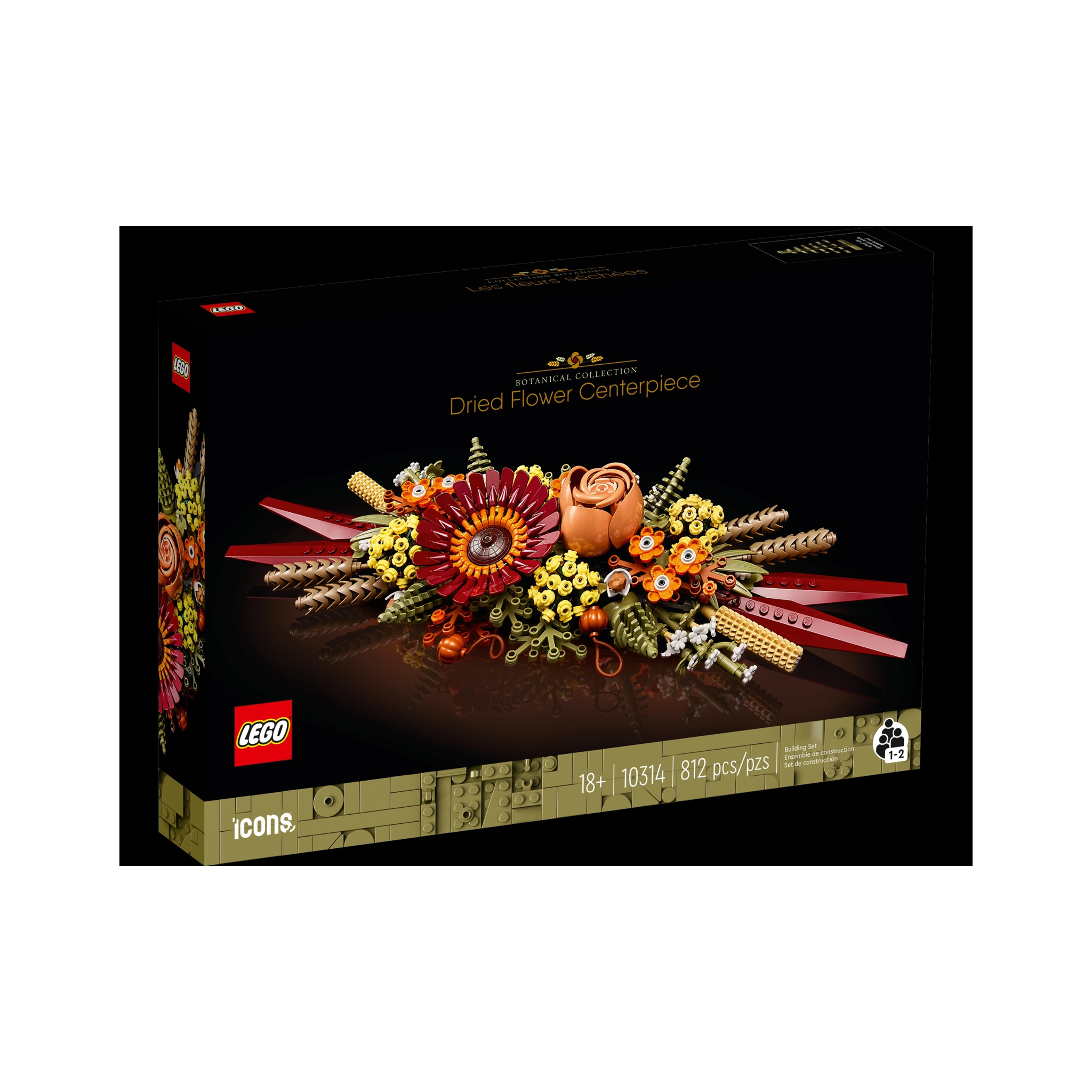 Konstruktor LEGO Icons Dried Flower Centrepiece 10314, 18+ yaş, 812 əd