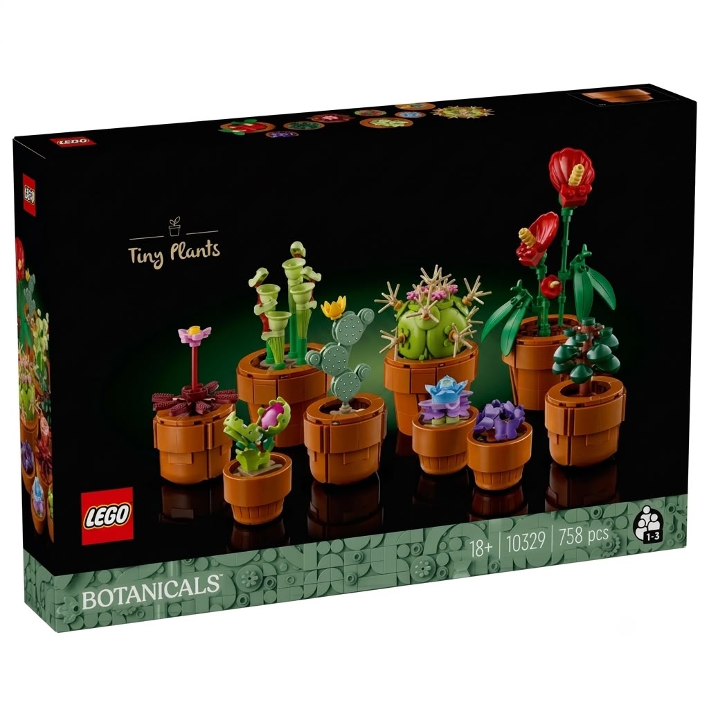 Konstruktor LEGO Icons Tiny Plants 10329, 18+ yaş, 758 əd