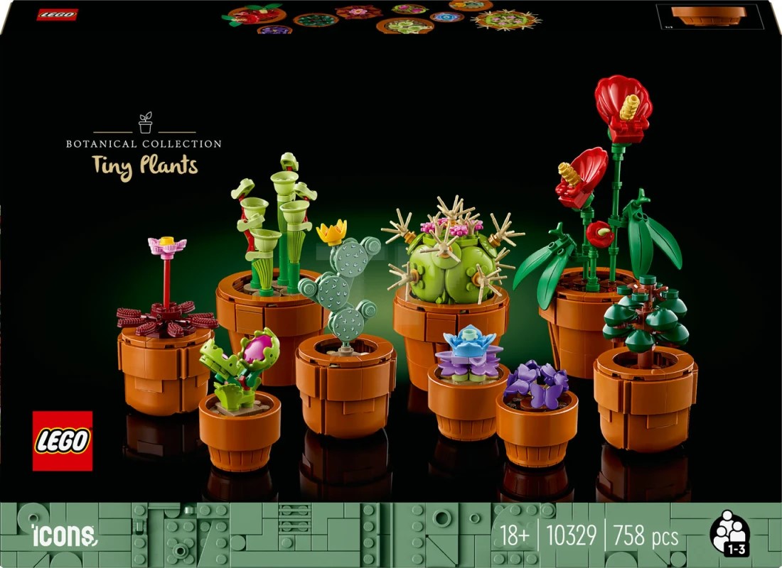 Konstruktor LEGO Icons Tiny Plants 10329, 18+ yaş, 758 əd