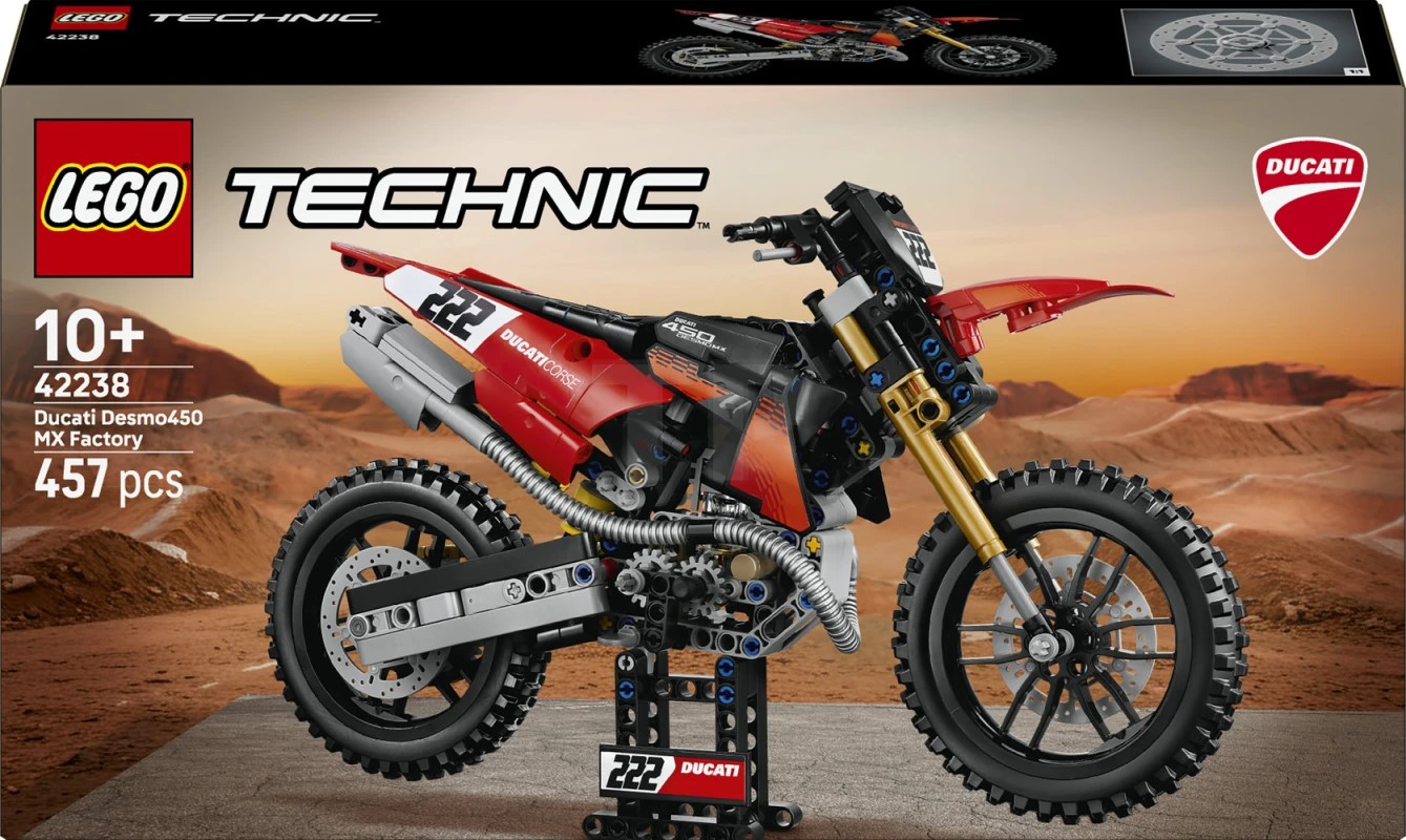 LEGO® 42238 Ducati Desmo450 MX Factory Motorcycle