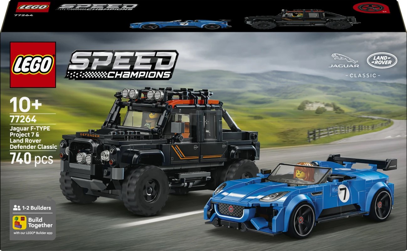 LEGO® 77264 Jaguar Project 7 & Land Rover Defender